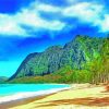 Waimanalo Beach Art paint by number