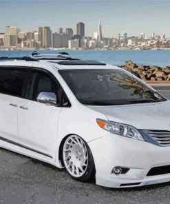 White Toyota Sienna Car paint by number