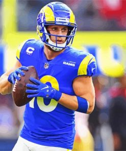 The American Footballer Cooper Kupp paint by number