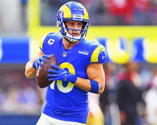 The American Footballer Cooper Kupp paint by number