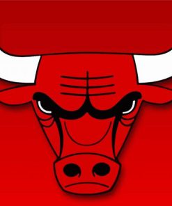 Basketball Logo Bulls paint by number