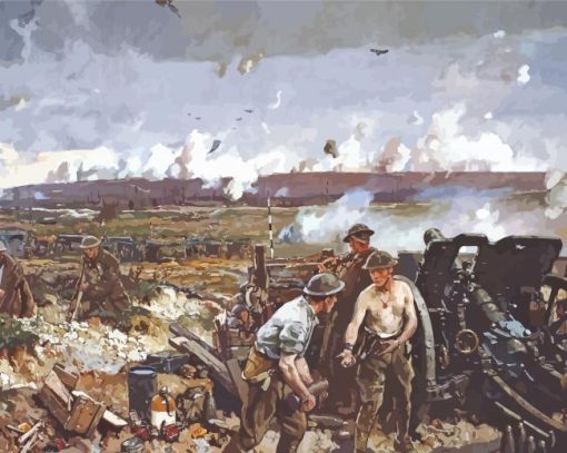 Battle Of Vimy Ridge paint by number