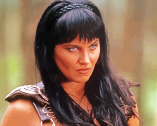 Xena Character paint by number