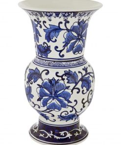 Cool Blue White Vase paint by number