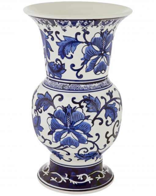 Cool Blue White Vase paint by number