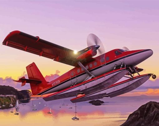 De Havilland Canada Twin Otter Aircraft paint by number