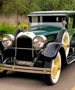 Green Duesenberg paint by number