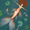 Mermaid Coy Fish paint by number