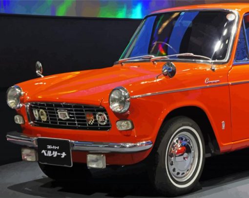 Orange Daihatsu Classic paint by number