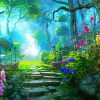 Peaceful Mystical Forest paint by number