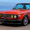 Red Bmw E9 Car paint by number