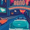 Reno City Nevada Poster paint by number