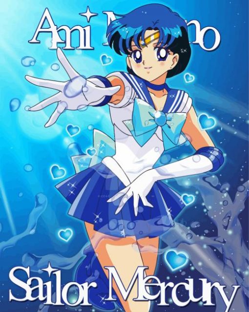 Sailor Mercury paint by number