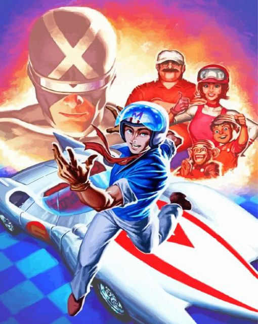 Speed Racer Art paint by number