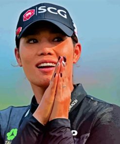 The Golfer Ariya Jutanugarn paint by number