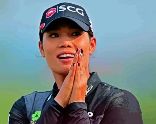 The Golfer Ariya Jutanugarn paint by number