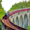 Train Viaduct Scotland paint by number