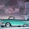 Vintage Chevy Bel Air paint by number