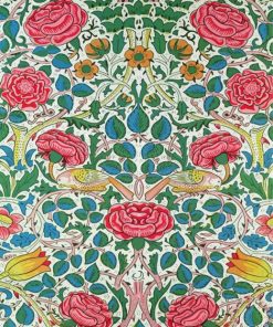 William Morris Rose paint by number