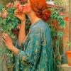 Woman And Flowers Pre Raphaelites paint by number