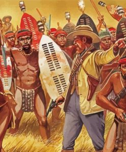 Zulu War Art paint by number