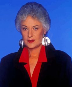 Actress Bea Arthur paint by number