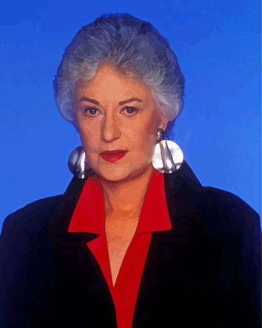 Actress Bea Arthur paint by number