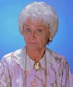 Actress Estelle Getty paint by number