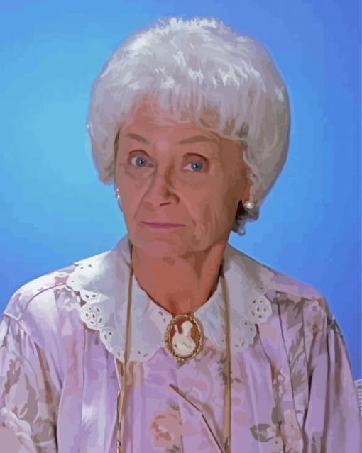 Actress Estelle Getty paint by number