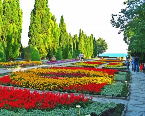 Aesthetic Botanical Garden Balchik paint by number