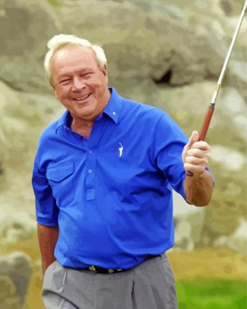 Arnold Palmer Golf Player paint by number