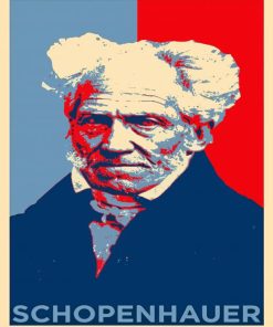 Arthur Schopenhauer Pop Art Poster paint by number