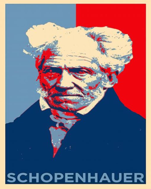 Arthur Schopenhauer Pop Art Poster paint by number