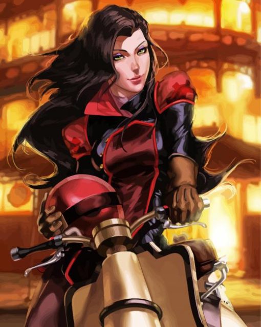 Asami Sato From Avatar Anime paint by number