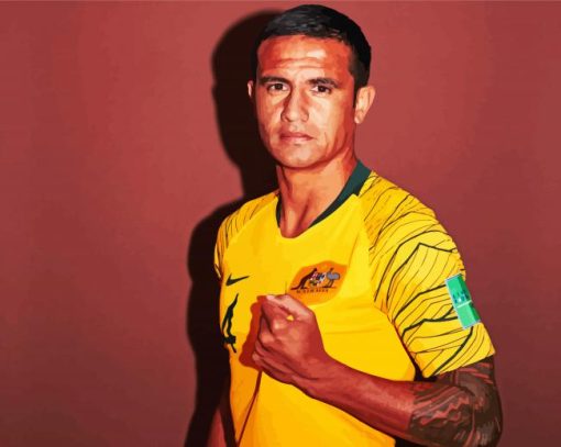 Australian Player Tim Cahill paint by number