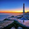 Barnegat Lighthouse Sunset paint by number