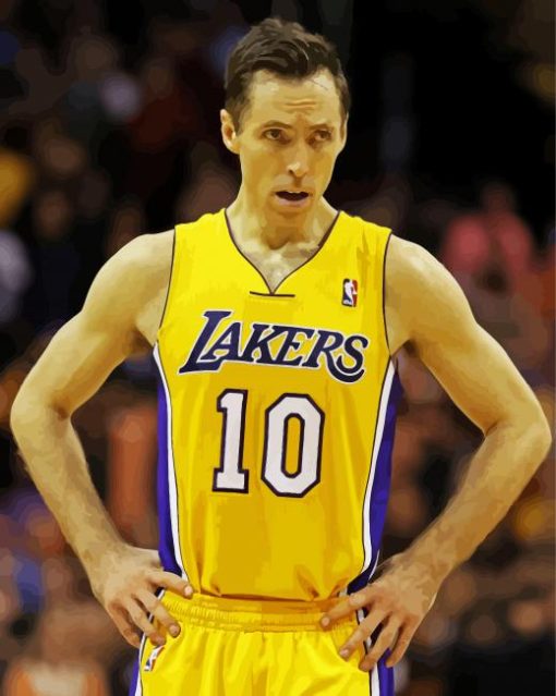 Basketball Player Steve Nash paint by number