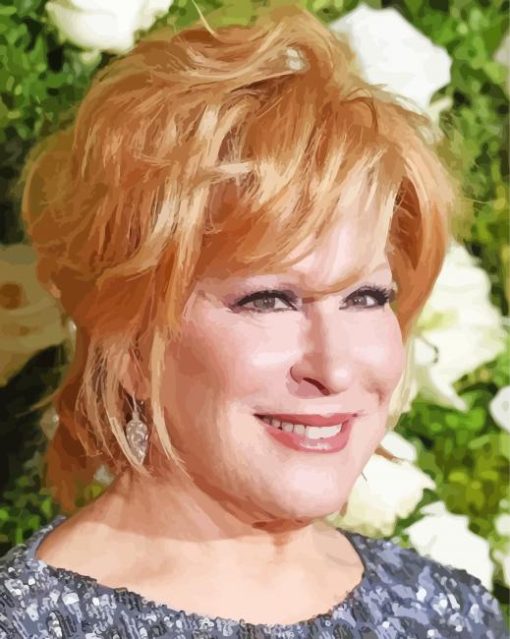 Bette Midler paint by number