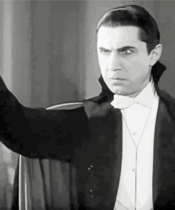 Black And White Bela Lugosi Dracula paint by number