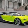 Bugatti Chiron Green Car paint by number