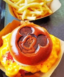 Burger Disney Food paint by number