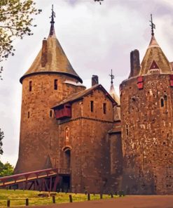 Castell Coch Building paint by number