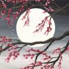 Cherry Tree And Moon paint by number