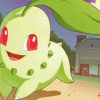 Chikorita Pokemon Species paint by number