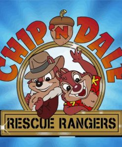 Chip N Dale Poster paint by number