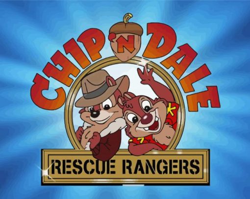 Chip N Dale Poster paint by number