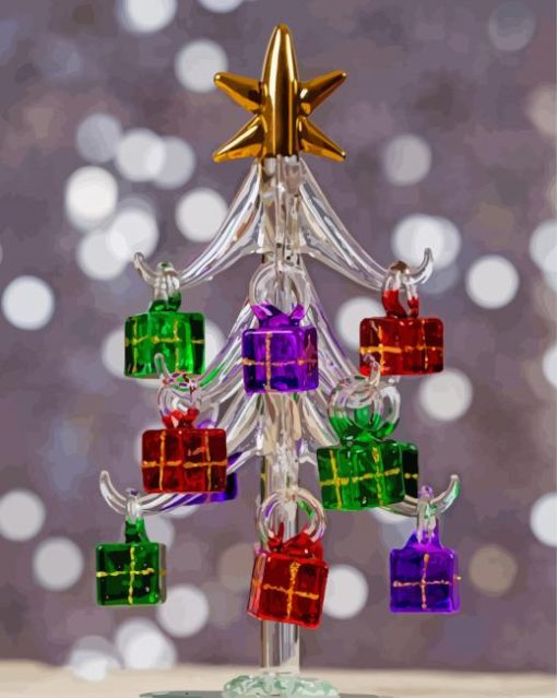 Christmas Ornaments Tree paint by number