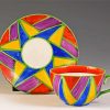 Clarice Cliff Globe Cup And Saucer paint by number