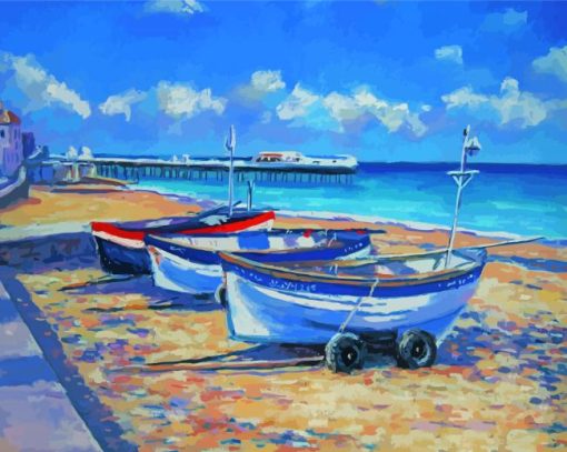 Cromer Boats Art paint by number