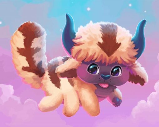 Cute Appa Avatar paint by numbe